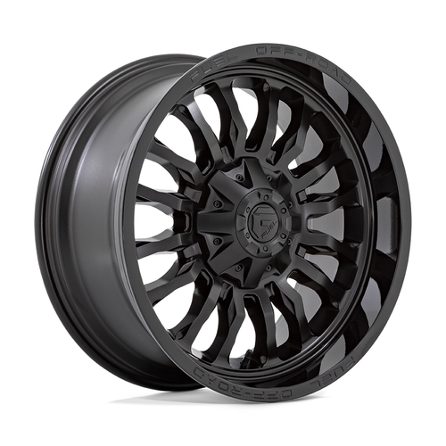 20" Fuel D796 Arc 20x10 8x6.5 Matte Black Gloss Black Lip Rim -18mm Lifted Wheel