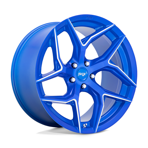 Niche 1PC M268 Torsion 20x10.5 5x112 Anodized Blue Milled Wheel 20" 40mm Rim