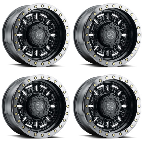 Set 4 Black Rhino Abrams 20x9.5 6x4.5 Gun Black Machined Tint Wheels 20" 12mm