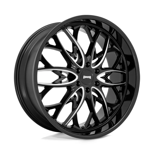 Set 4 DUB S263 OG 24x10 6x5.5 Gloss Black Milled Wheels 24" 25mm For Nissan Rims