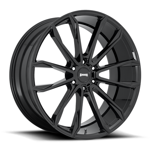 Set 4 DUB S253 Clout 24x10 6x5.5 Gloss Black Wheels 24" 30mm For Nissan Rims