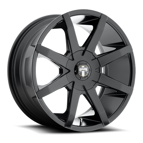 Set 4 DUB S110 Push 20x8.5 5x4.25 5x4.5 Gloss Black Wheels 20" 45mm Rims