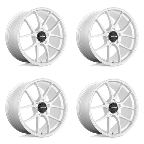Set 4 Rotiform R900 Ltn 19x10.5 5x120 Gloss Silver Wheels 19" 34mm Rims