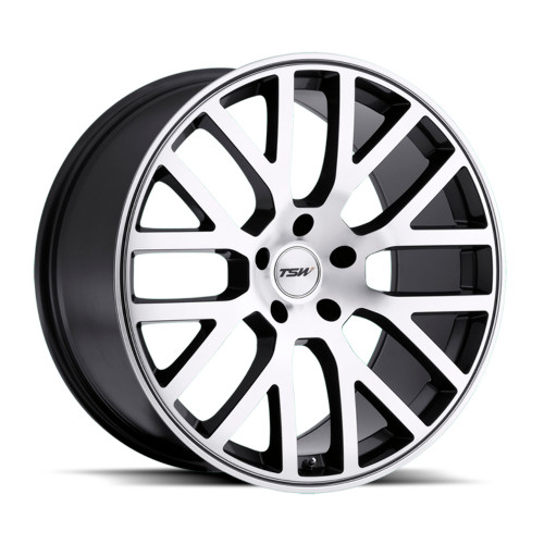TSW Donington 22x10.5 5x120 Gunmetal Mirror Cut Face Wheel 22" 25mm Rim