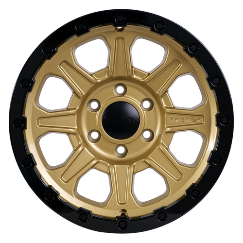 Tremor 103 Impact 17x8.5 6x135 0mm Gloss Gold Gloss Black Lip Wheel 103-785360GB