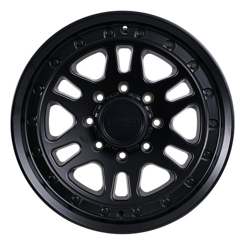 Tremor 105 Shaker 17x8.5 8x170 0mm Satin Black Offroad Truck Wheel 105-785870SB