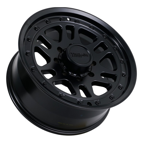 17" Tremor 105 Shaker Satin Black Wheel 17x8.5 8x6.5 0mm For Chevy GMC Ram Rim