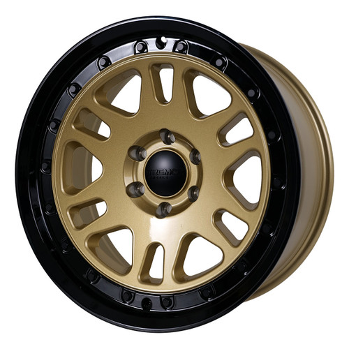Tremor 105 Shaker 20x9 6x5.5 0mm Gloss Gold Gloss Black Lip Wheel 105-290830GB