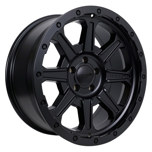 Tremor 103 Impact  17x8.5 8x6.5 0mm Satin Black Offroad Truck Wheel 103-785810SB