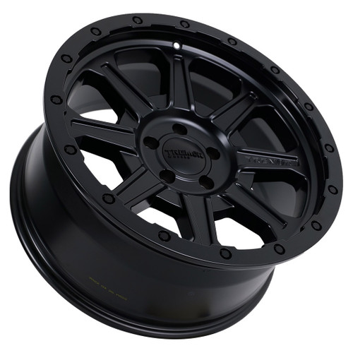 17" Tremor 103 Impact Satin Black Wheel 17x8.5 8x6.5 0mm For Chevy GMC Truck Rim