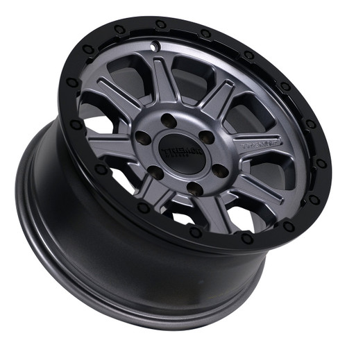 Tremor 103 Impact 17x8.5 8x6.5 0mm Graphite Grey Black Lip Wheel 103-785810GG