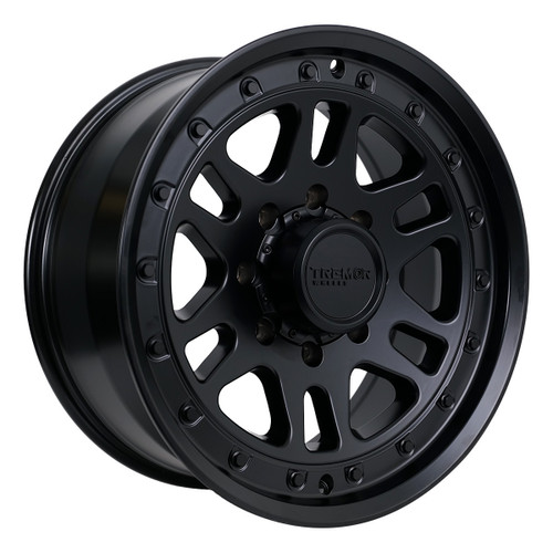 Set 4 17" Tremor 105 Shaker Satin Black Wheels 17x8.5 6x135 0mm Truck Suv Rims