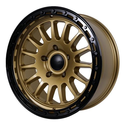 Set 4 20" Tremor 104 Aftershock Gloss Gold Gloss Black Lip Wheels 20x9 8x6.5 0mm