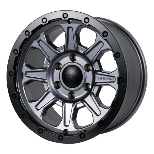 Set of 4 Tremor 103 Impact 20x9 8x6.5 0mm Graphite Grey Black Lip Offroad Wheels