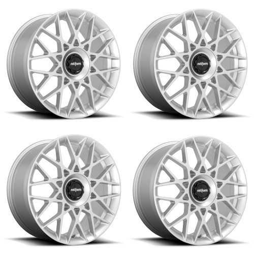 Set 4 19" Rotiform R167 BLQ-C 19x8.5 5x112 Silver Wheels 35mm Rims