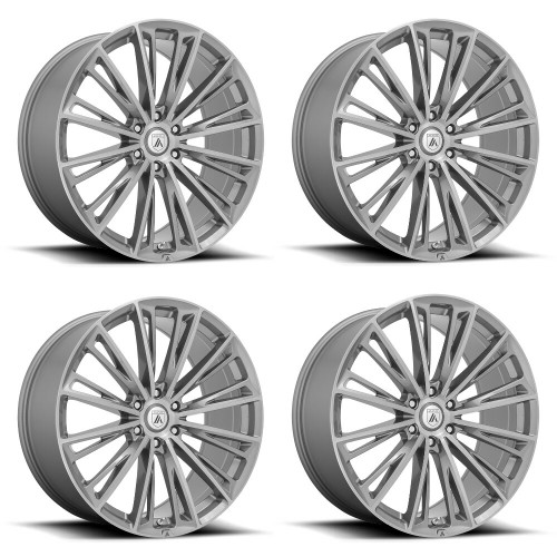 Set 4 Asanti Black ABL30 Corona Truck 22x9 5x4.5 Titanium Wheels 22" 32mm