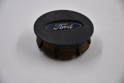 Ford Dark Gray w/ Blue & Chrome Oval Logo Wheel Center Cap Hub Cap YL34-1A096-FA 2.1875" 01-'11 Ford Escape OEM