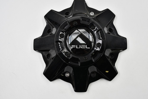 Fuel Wheels Gloss Black w/ Chrome Logo Wheel Center Cap Hub Cap 1002-53GB/1002-55B(U) 8.5"