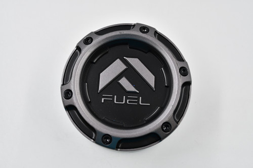 Fuel Rebel 8x6.5 Wheels Matte Black w/ Gray Logo Wheel Center Cap 1005-50SGD