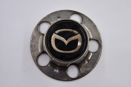 Mazda Chrome w/ Black & Gold Inset Wheel Center Cap Hub Cap F87A-1A096-JB 5.875" OEM Mazda 5 Lug