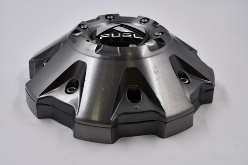 Fuel Wheels Machine Metal w/ Machined & Black Logo Wheel Center Cap Hub Cap 1002-48FLRT 8" Fuel Off- Road Bolt On
