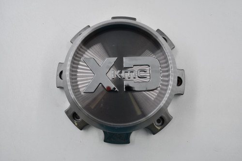 KMC XD Series Brushed Metal w/ Chrome Logo Wheel Center Cap Hub Cap T855LCAP-8X170 6.75" 2pc. Fits XD844 Pike XD143 RG3 XD844L1708TB-H77