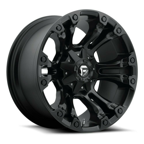 Set 4 Fuel D560 Vapor 17x10 5x4.5 5x5 Matte Black Wheels 17" -18mm Rims