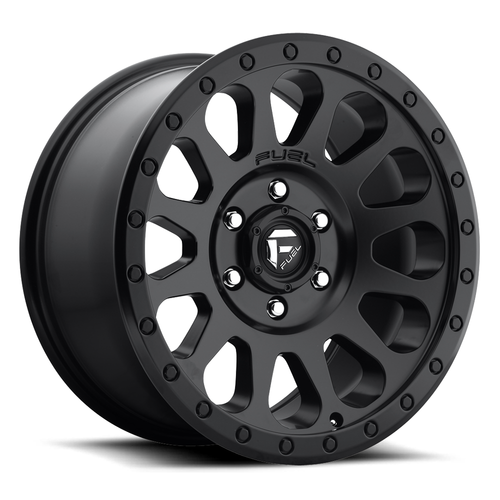 Set 4 16" Fuel D579 Vector 16x8 5x120 Matte Black Wheels 20mm Rims