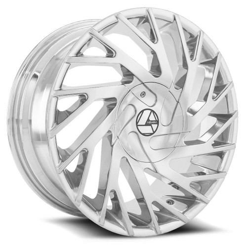 28" Azara AZA-505 Chrome Wheel 28x9.5 6x135 6x5.5 25mm For Ford Chevy Cadillac