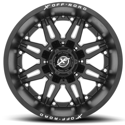 20" XF Off-Road XF-204 Matte Black Wheel 20x14 5x4.5/5x5 -76mm Rim