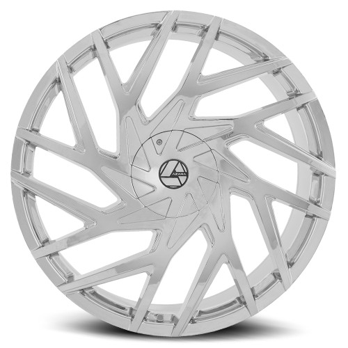22" Azara AZA-518 Nano Chrome Wheel 22x8.5 5x112 5x4.5 38mm Rim
