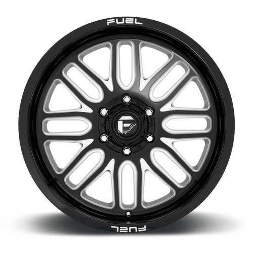 Set 4 20" Fuel D662 Ignite 20x9 6x5.5 19mm Gloss Black Milled Wheels Truck Rims