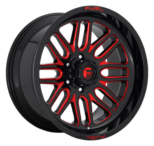 Fuel  D663 Ignite 20x10 8x170 Gloss Black Red Tinted Clear Wheel 20" -18mm
