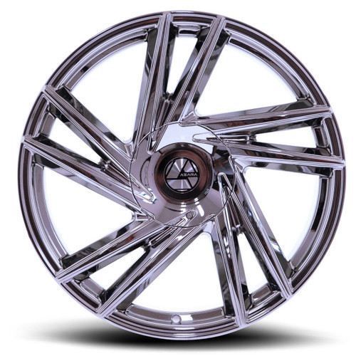 24" Azara AZA-529 Nano Chrome Wheel 24x9 5x115 5x120 32mm Rim