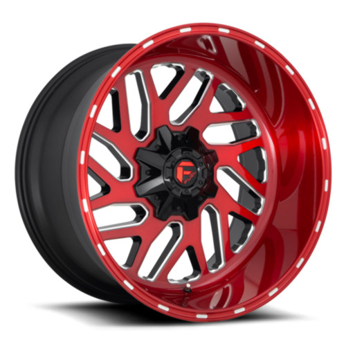 Fuel 1PC D691 Triton 22x10 5x4.5 5x5.0 Candy Red Milled Wheel 22" -18mm Rim