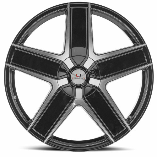 18" Cavallo CLV-31 Gloss Black Machined Wheel 18x8 4x100 4x4.5 35mm Rim