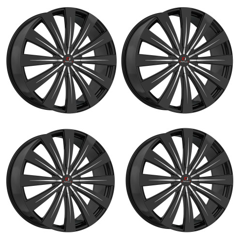 Set 4 26" Cavallo CLV-49 Gloss Black & Machined Wheels 26x9.5 6x135 6x5.5 25mm Set 4 26" Cavallo CLV-49 Gloss Black & Machined Wheels 26x9.5 6x135 6x5.5 25mm