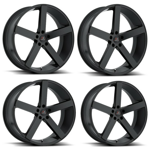 Set 4 18" Cavallo CLV-5 Gloss Black Wheels 18x8 5x4.5 35mm Truck Suv Rims Set 4 18" Cavallo CLV-5 Gloss Black Wheels 18x8 5x4.5 35mm Truck Suv Rims