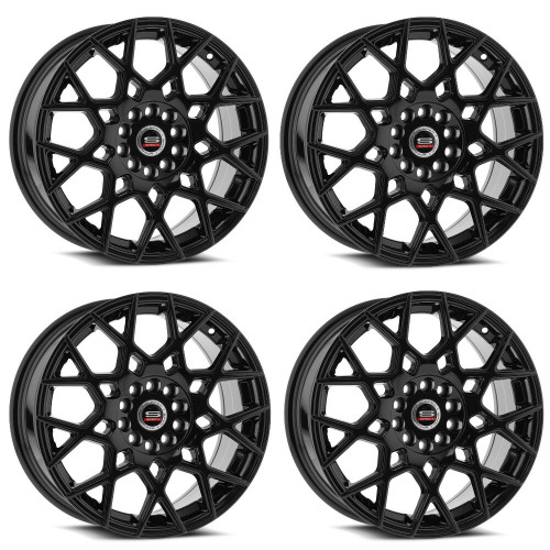 Set 4 20" Spec-1 SP-52 Gloss Black Wheels 20x8.5 5x4.5 5x120 38mm Rims Set 4 20" Spec-1 SP-52 Gloss Black Wheels 20x8.5 5x4.5 5x120 38mm Rims