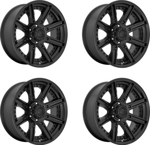 Set 4 Fuel D709 Rogue 20x10 6x5.5 Matte Black Wheels 20" -18mm Rims