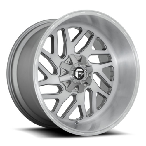 Set 4 Fuel  D715 Triton Platinum 26x12 8x180 Brushed Gun Metal Wheels 26" -44