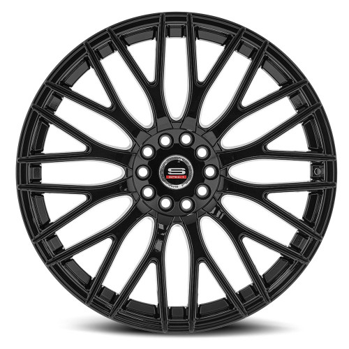 18" Spec-1 SP-55 Gloss Black Wheel 18x8 4x100 4x4.5 38mm Rim