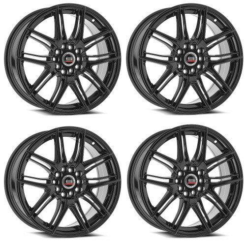 Set 4 17" Spec-1 SP-56 Gloss Black Wheels 17x7.5 5x105 5x4.5 42mm Rims
