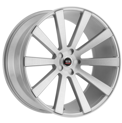 20" Spec-1 SPL-002 Silver Brushed Wheel 20x10.5 5x4.5 42mm Truck Suv Rim