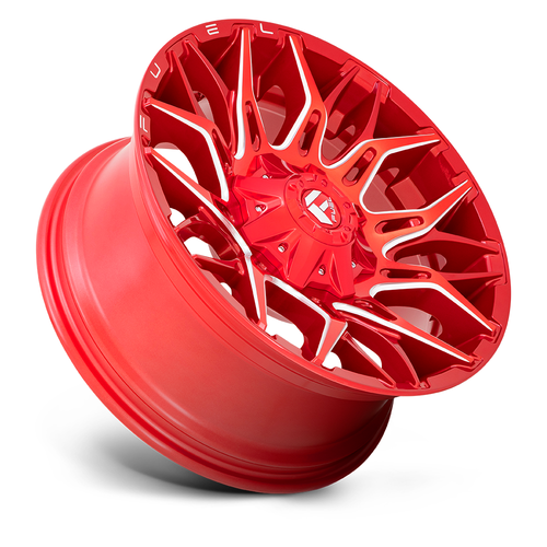 Fuel 1PC D771 Twitch 22x12 5x5.5 5x150 Candy Red Milled Wheel 22" -44mm Rim