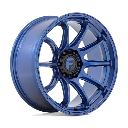 Set 4 Fuel D794 Variant 17x9 5x5 Dark Blue Wheels 17" 1mm Rims