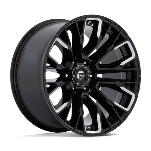 Set 4 Fuel D849 Rebar 20x9 6x5.5 Gloss Black Milled Wheels 20" 20mm Rims Set 4 Fuel D849 Rebar 20x9 6x5.5 Gloss Black Milled Wheels 20" 20mm Rims
