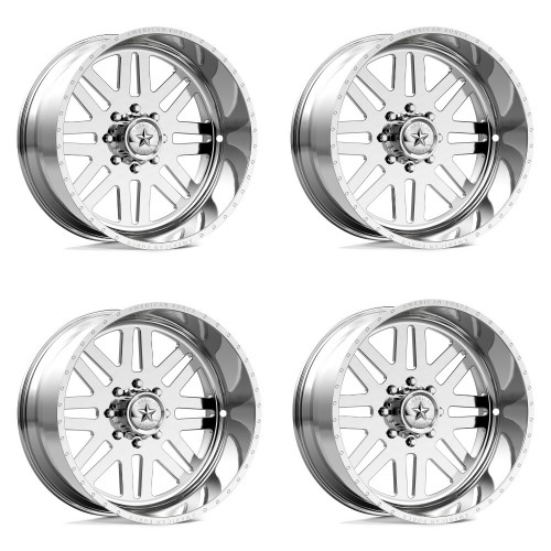 Set 4 American Force AFW 09 Liberty SS 24x12 8x6.5 Polished Wheels 24" -40mm