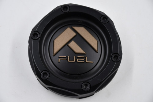 Fuel Wheels Satin Black w/ Bronze Logo Wheel Center Cap Hub Cap 1003-46MBZ 4.125" Snap In