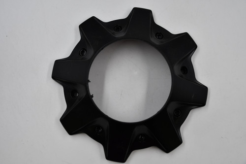 Fuel Wheels Black w/ Gloss Black Comsmetic Screws Wheel Center Cap Hub Cap B-1002-53BLD(OE) 8.5" 8 Lug Bolt On, No Logo/Inset